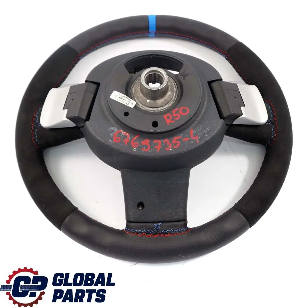Leather Sport Steering Wheel Steptronic Multifunction to Mini R50 R53 NEW Black with Part number 6769735 Mini R50 R53 NEW Black Leather Sport Steering Wheel Steptronic Multifunction - SKU 6769735-4 - Part number 6769735