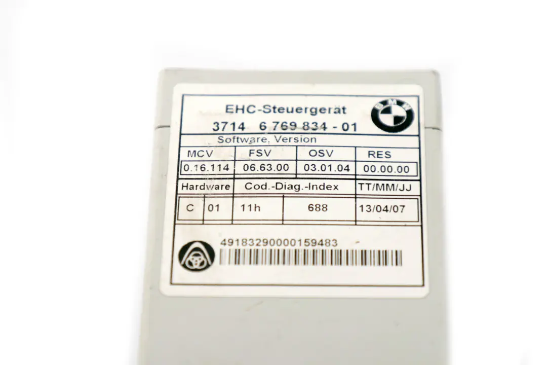 Suspension Air Supply Compressor Control Unit to BMW E61 E65 with Part number 6769834 BMW E61 E65 Suspension Air Supply Compressor Control Unit - SKU 6769834 - Part number 6769834