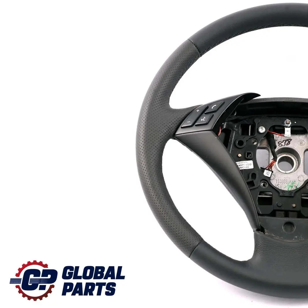 BMW 5 er E60 E61 NEU Schwarz Leder Lenkrad Lederlenkrad Schwarzes Fäden - SKU 6770075-2 - Teilenummer 6770075