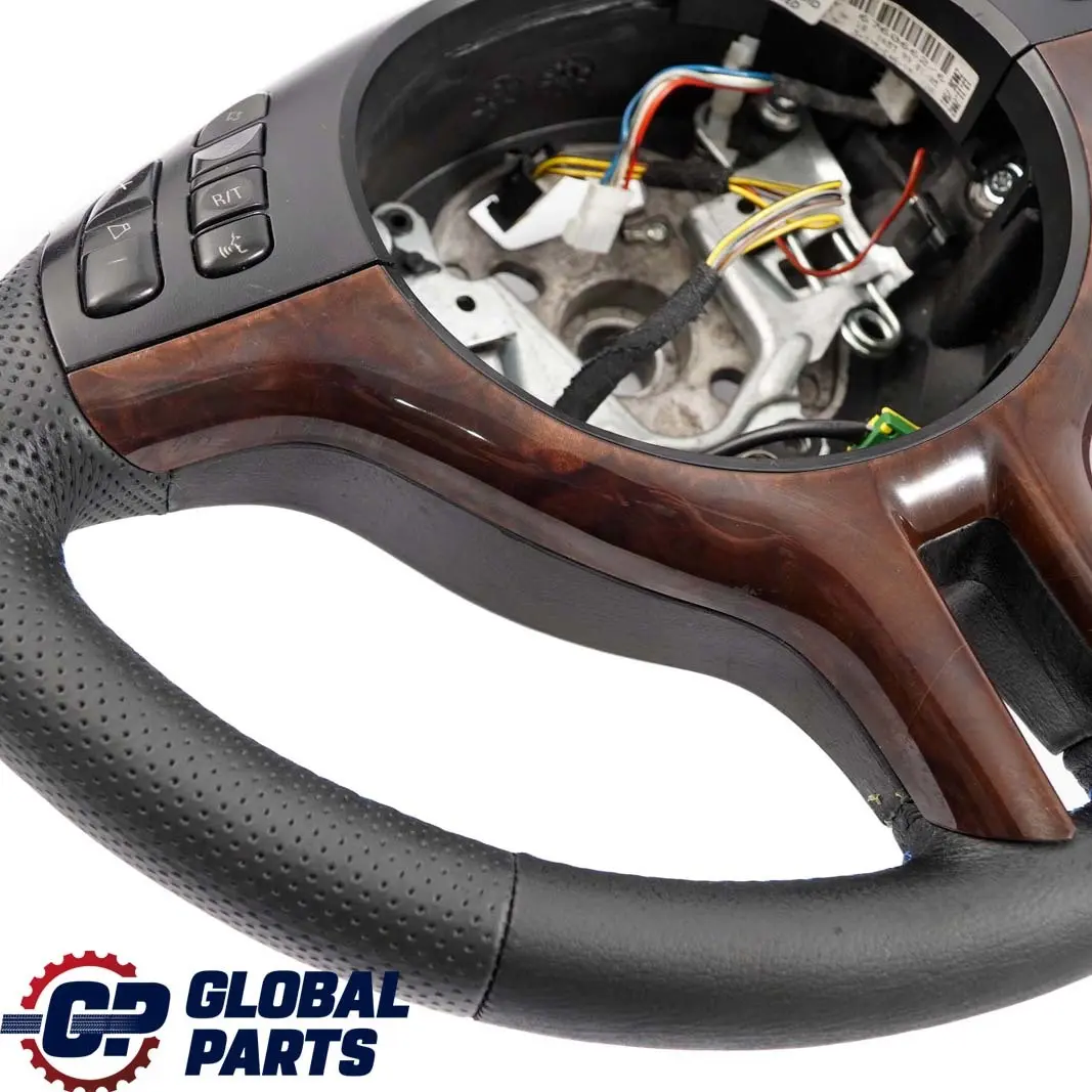 BMW E46 NEW Volant sport en cuir noir à 3 branches M-tricoloured Threads - SKU 6770416-2 - Numéro de pièce 6770416
