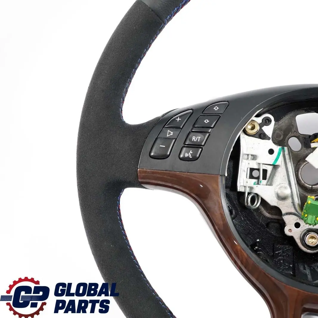 Leather / Alcantara Sport Steering Wheel 3 Spoke to BMW X5 Series E53 NEW Black with Part number 6770422 BMW X5 Series E53 NEW Black Leather / Alcantara Sport Steering Wheel 3 Spoke - SKU 6770422-4 - Part number 6770422