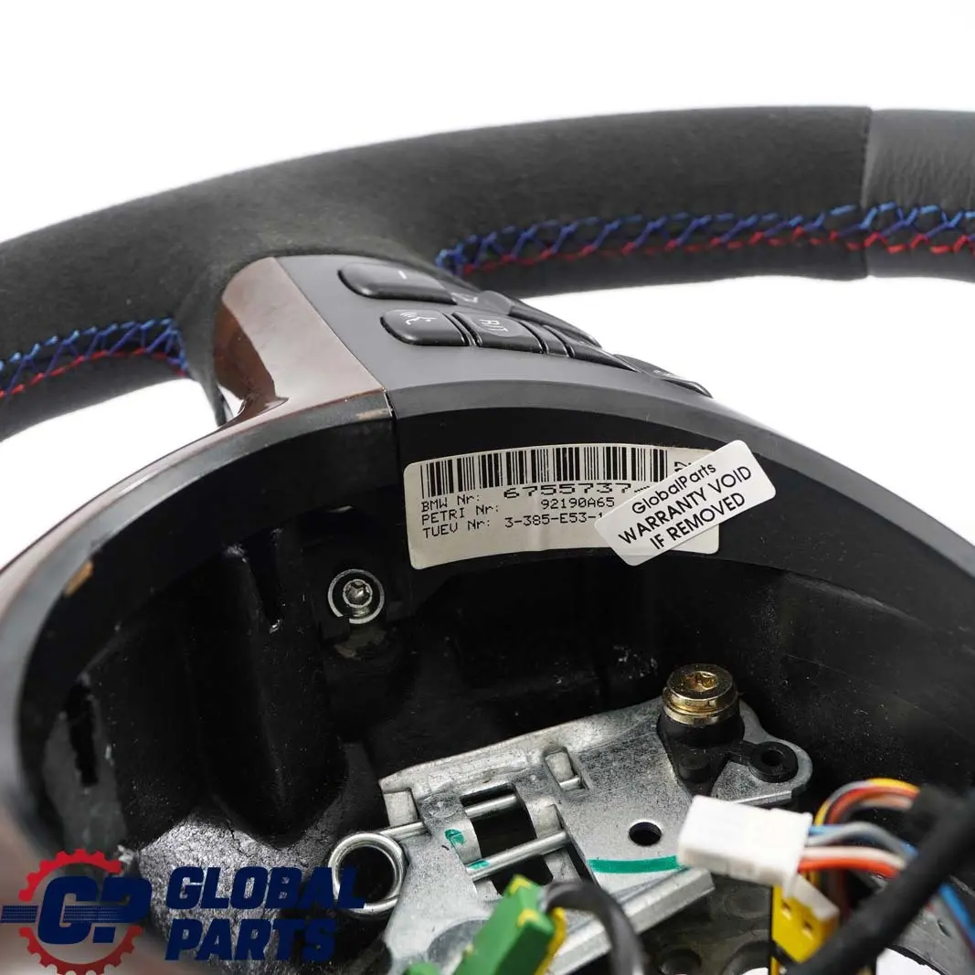 BMW X5 Series E53 NEW Black Leather / Alcantara Sport Steering Wheel 3 Spoke - SKU 6770422-4 - Part number 6770422