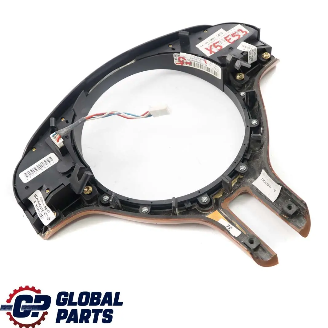 BMW E53 Cover Trim Multifunction Switch Steering Wheel Pappel Hell Wood 6760580 - SKU 6770422-5 - Part number 6770422