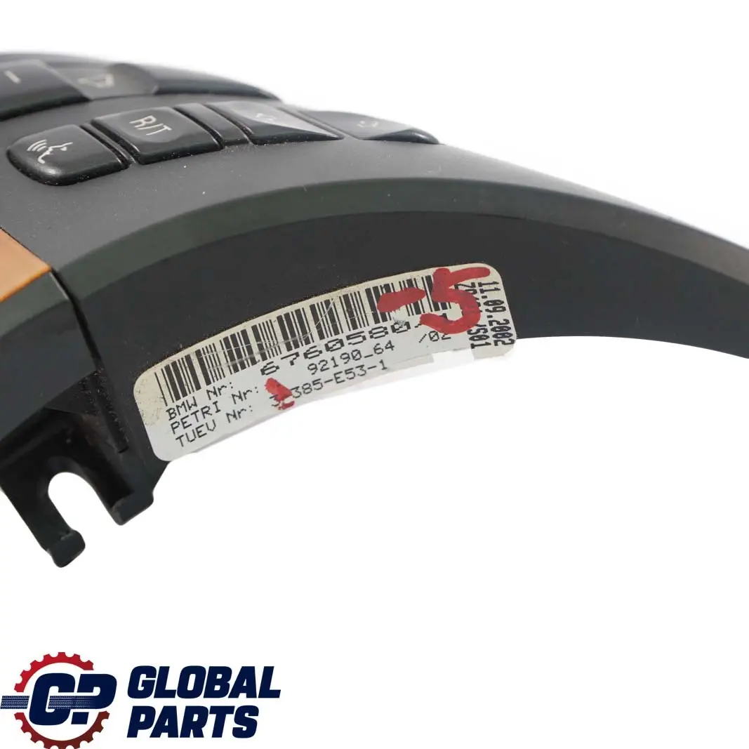 BMW E53 Cover Trim Multifunction Switch Steering Wheel Pappel Hell Wood 6760580 - SKU 6770422-5 - Part number 6770422