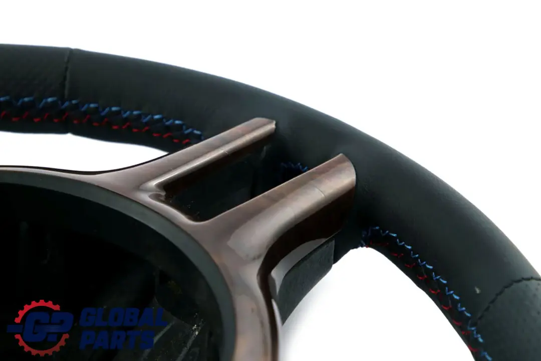 Leather Sport Steering Wheel 3 Spoke M-tricoloured to BMW X5 Series E53 NEW Black with Part number 6770422 BMW X5 Series E53 NEW Black Leather Sport Steering Wheel 3 Spoke M-tricoloured - SKU 6770422 - Part number 6770422