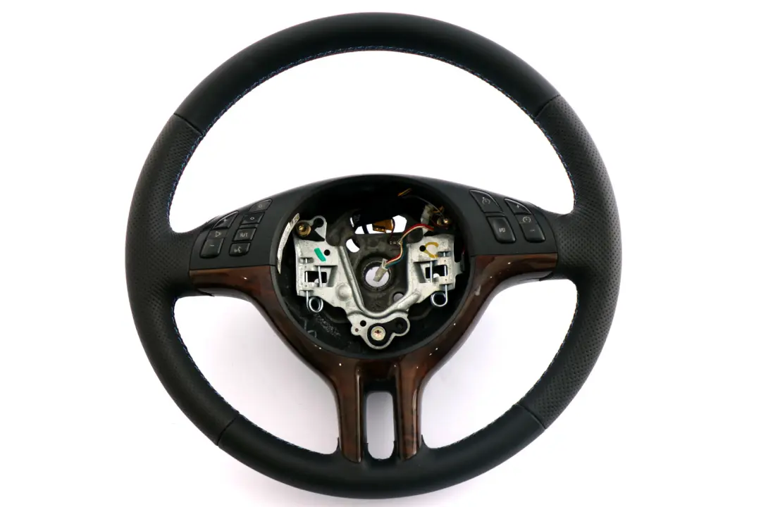 BMW X5 Series E53 NEW Black Leather Sport Steering Wheel 3 Spoke M-tricoloured - SKU 6770422 - Part number 6770422