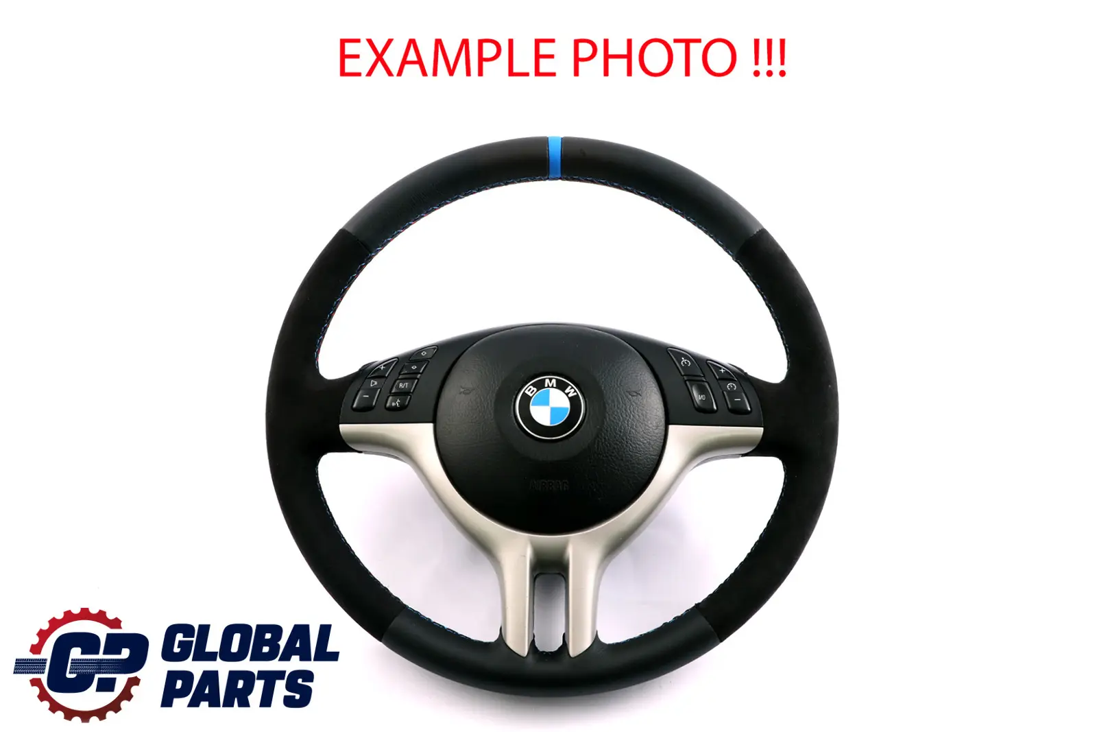 BMW X5 E53 Nuova Pelle Nera / Alcantara Volante Sportivo 3 Raggi