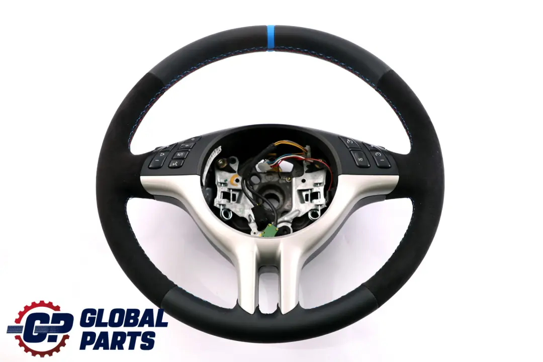 Leather / Alcantara Sport Steering Wheel 3 Spoke to BMW X5 Series E53 NEW Black with Part number 6770423 BMW X5 Series E53 NEW Black Leather / Alcantara Sport Steering Wheel 3 Spoke - SKU 6770423-3 - Part number 6770423