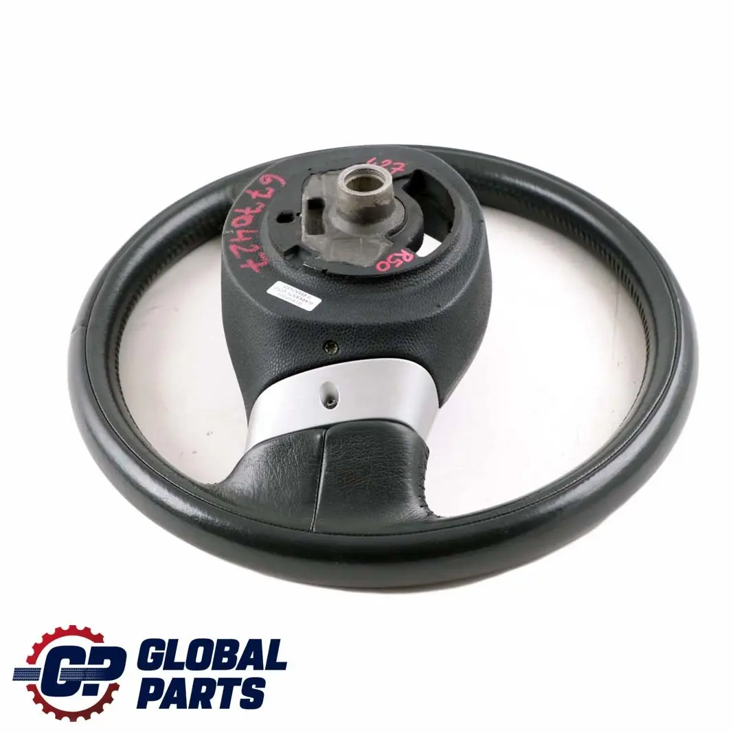 BMW Mini Cooper R50 R53 Sport 2 Spoke Black Leather Steering Wheel Trim - SKU 6770427 - Part number 6770427