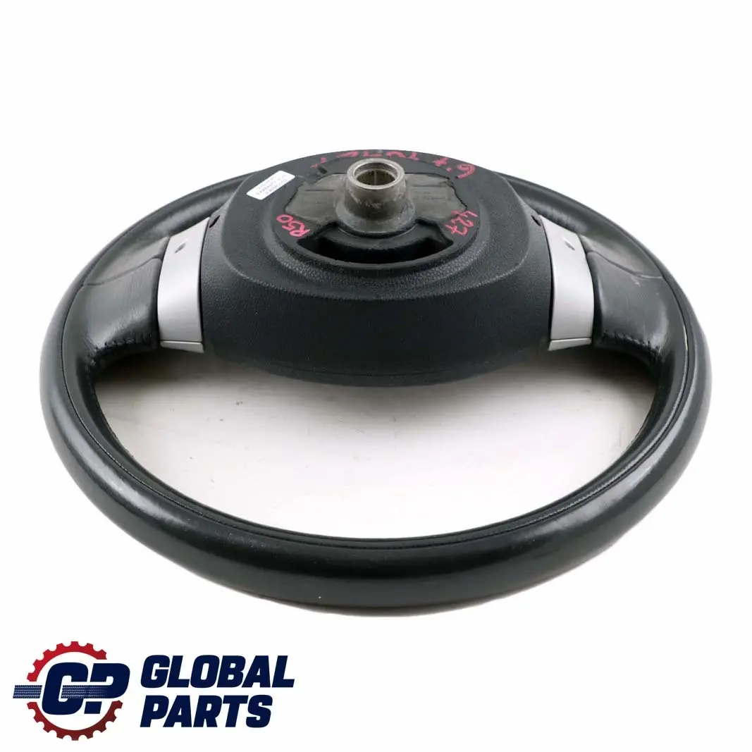 Spoke Black Leather Steering Wheel Trim to BMW Mini Cooper R50 R53 Sport 2 with Part number 6770427 BMW Mini Cooper R50 R53 Sport 2 Spoke Black Leather Steering Wheel Trim - SKU 6770427 - Part number 6770427