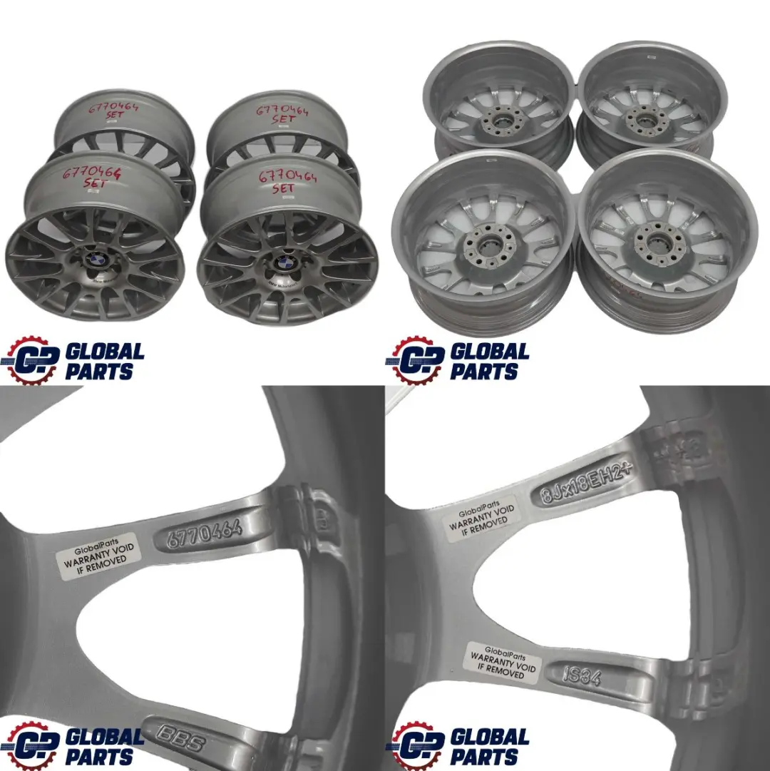 BMW E90 Complete Set 4x Alloy Wheel Rim 18" Motorsport Radial Spoke 216 - SKU 6770464 - Part number 6770464