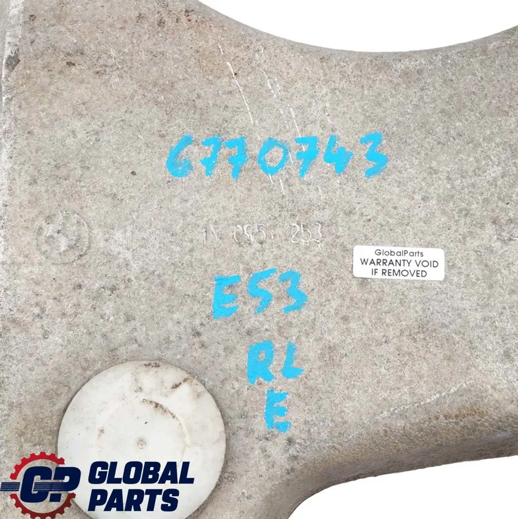 Achschenkel Sospensione Ruota Forcellone Posteriore Sinistra per BMW X5 E53 con numero di parte 6770743 BMW X5 E53 Achschenkel Sospensione Ruota Forcellone Posteriore Sinistra - SKU 6770743 - Numero di parte 6770743