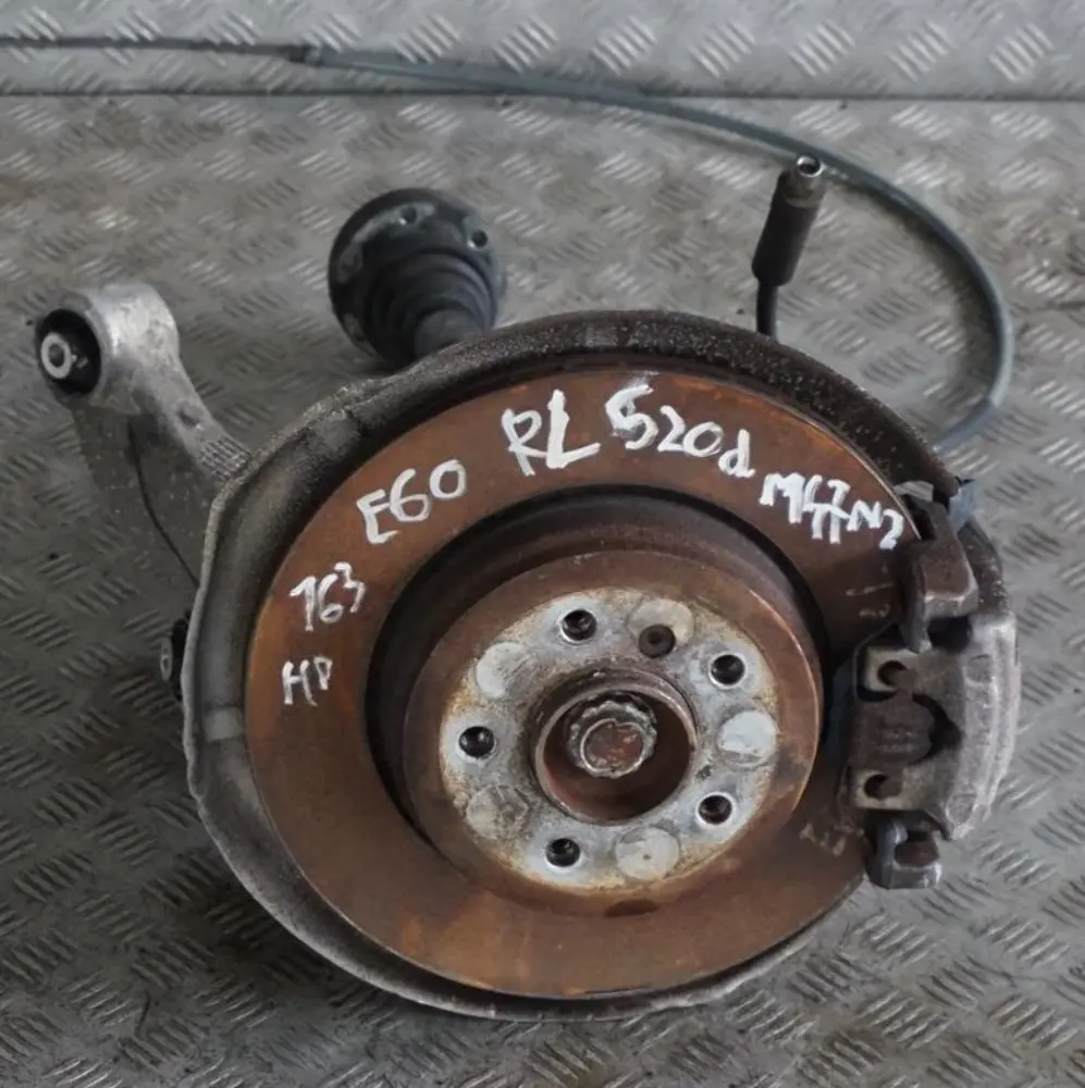 M47N2 Eje de Salida Trasero Izquierdo Pata Suspension Soporte Rueda para BMW E60 520d con número de pieza 6770905 BMW E60 520d M47N2 Eje de Salida Trasero Izquierdo Pata Suspension Soporte Rueda - SKU 6770905-13 - Número de pieza 6770905