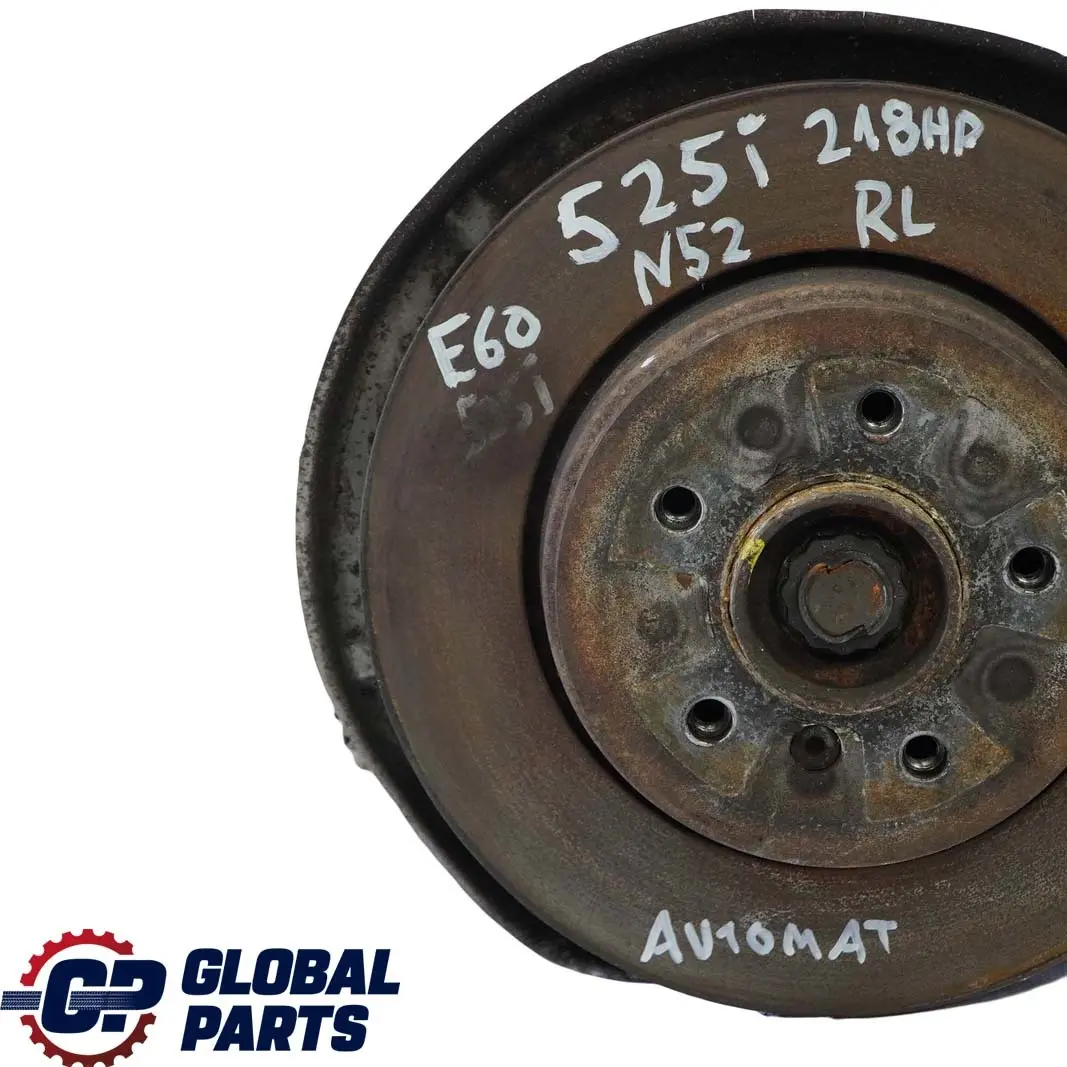 N52 Rear Left N/S Hub Leg Carrier Brake Caliper Disc to BMW 5 Series E60 525i with Part number 6770905 BMW 5 Series E60 525i N52 Rear Left N/S Hub Leg Carrier Brake Caliper Disc - SKU 6770905-20 - Part number 6770905