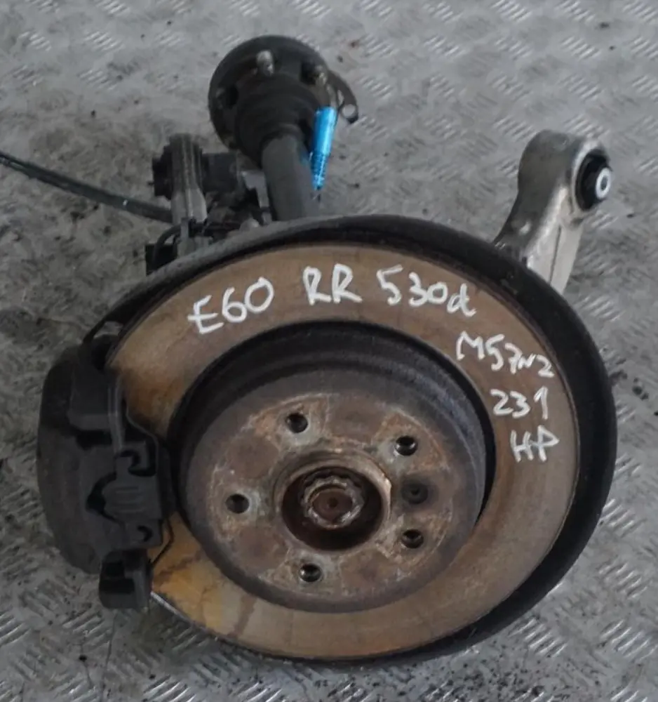 M57N M57N2 Rear Right O/S Hub Leg Carrier Brake Disc Caliper to BMW 5 E60 530d with Part number 6770906 BMW 5 E60 530d M57N M57N2 Rear Right O/S Hub Leg Carrier Brake Disc Caliper - SKU 6770906-15 - Part number 6770906