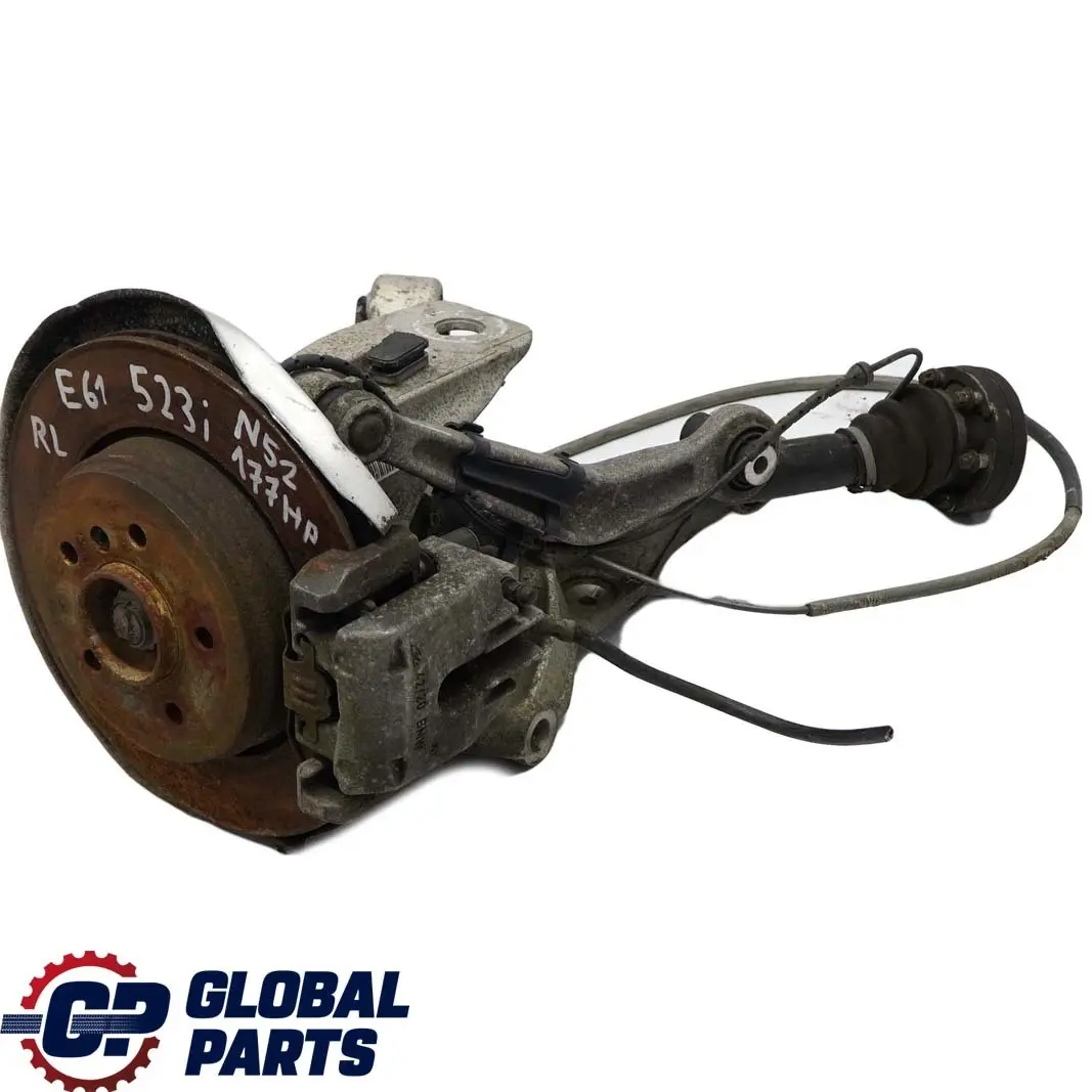 BMW 5 E61 523i N52 Eje Salida Trasero Izquierdo Suspensión Pierna Rueda Portador - SKU 6770923-7 - Número de pieza 6770923