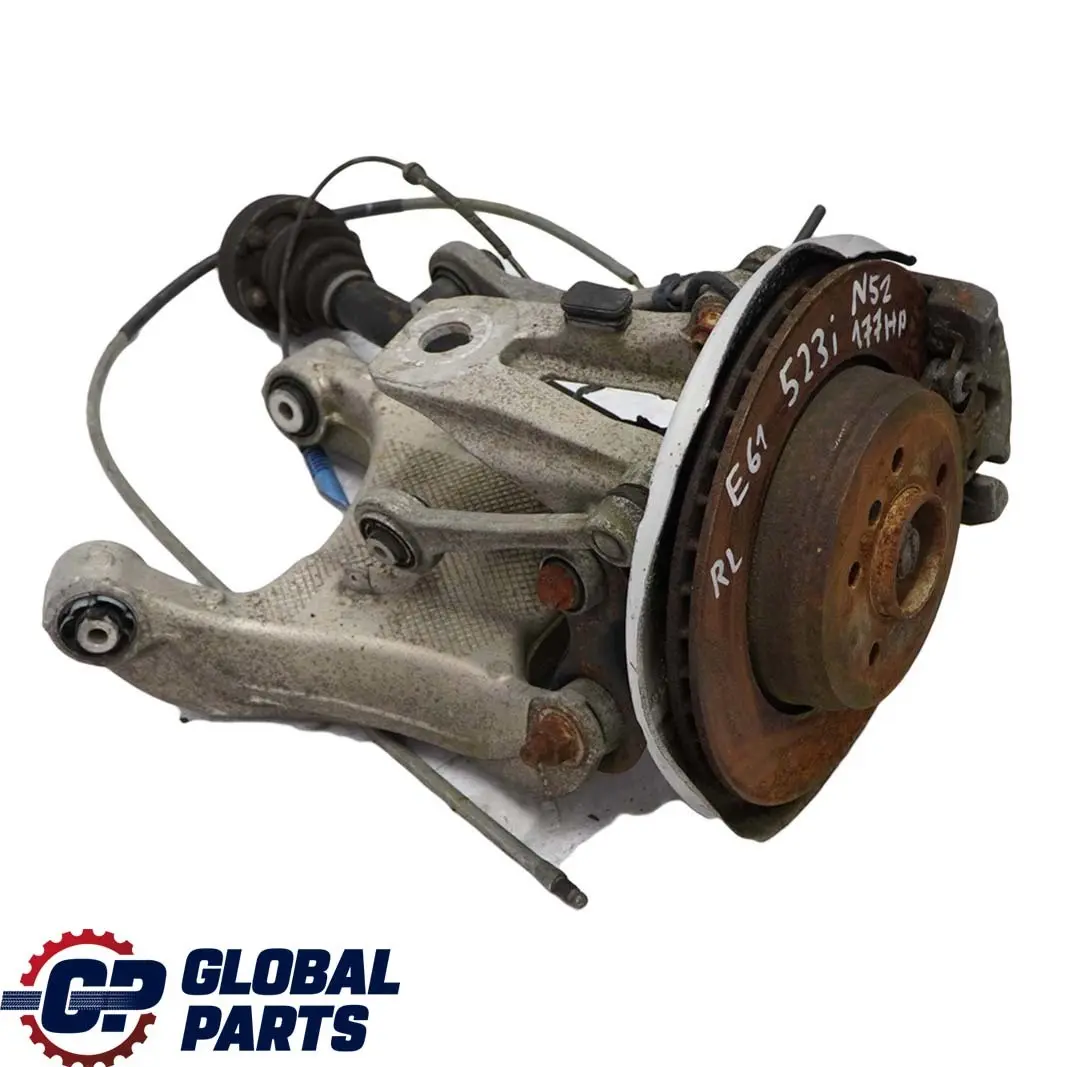 N52 Eje Salida Trasero Izquierdo Suspensión Pierna Rueda Portador para BMW 5 E61 523i con número de pieza 6770923 BMW 5 E61 523i N52 Eje Salida Trasero Izquierdo Suspensión Pierna Rueda Portador - SKU 6770923-7 - Número de pieza 6770923