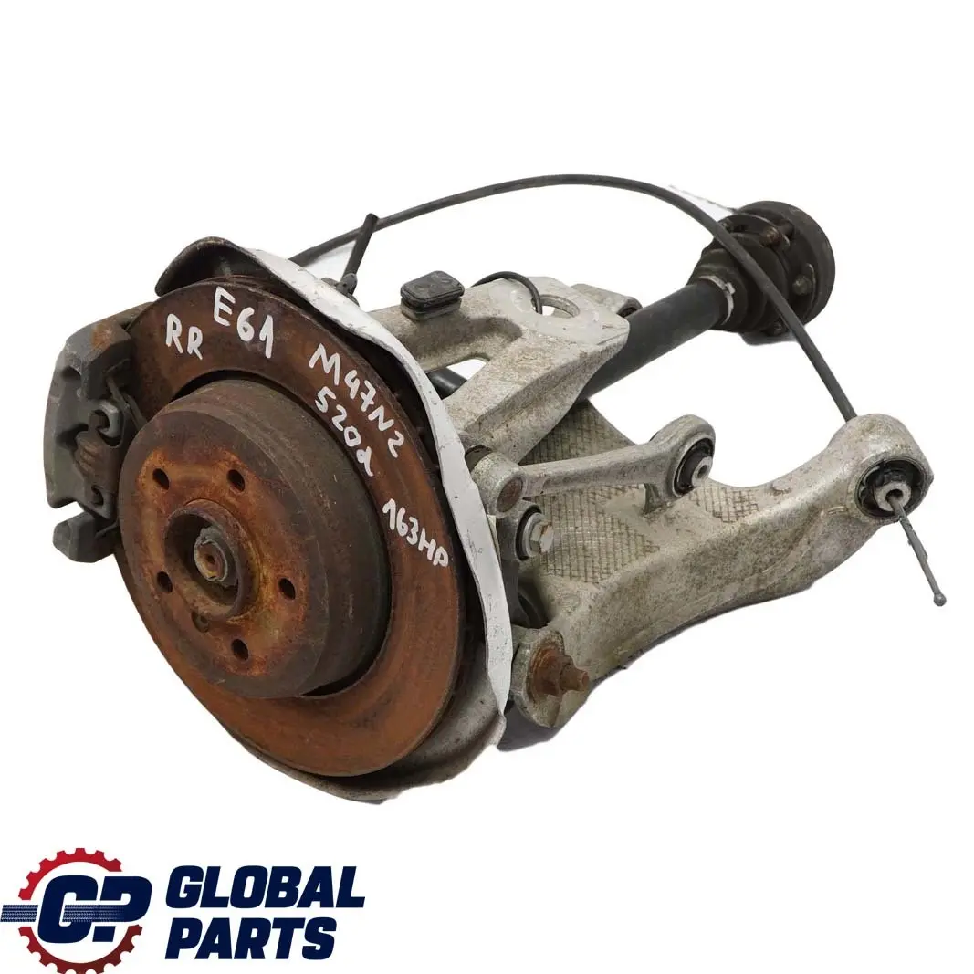 BMW 5 E61 520d M47N2 Eje Salida Trasero Derecho Suspensión Pierna Rueda Portador - SKU 6770924-9 - Número de pieza 6770924