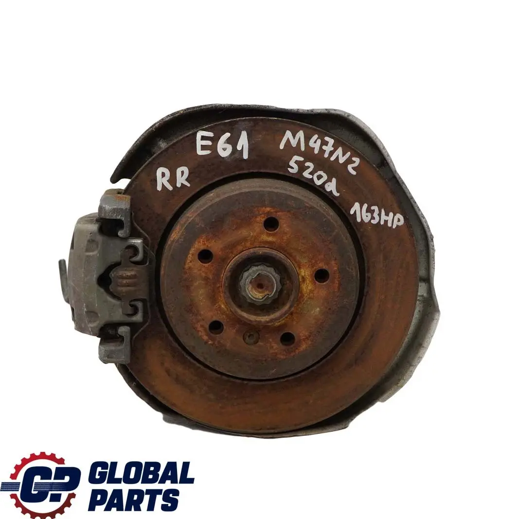 BMW 5 E61 520d M47N2 Eje Salida Trasero Derecho Suspensión Pierna Rueda Portador - SKU 6770924-9 - Número de pieza 6770924