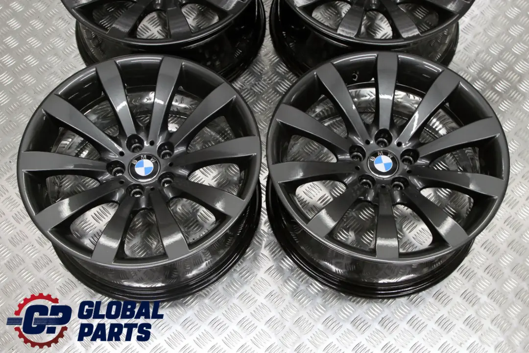 Grey Complete Set 4x Wheel Rim 19" 8,5J 9J Star Spoke 218 to BMW 6 Series E63 E64 with Part number 6770941 6770942 BMW 6 Series E63 E64 Grey Complete Set 4x Wheel Rim 19" 8,5J 9J Star Spoke 218 - SKU 6770941/6770942 - Part number 6770941 6770942