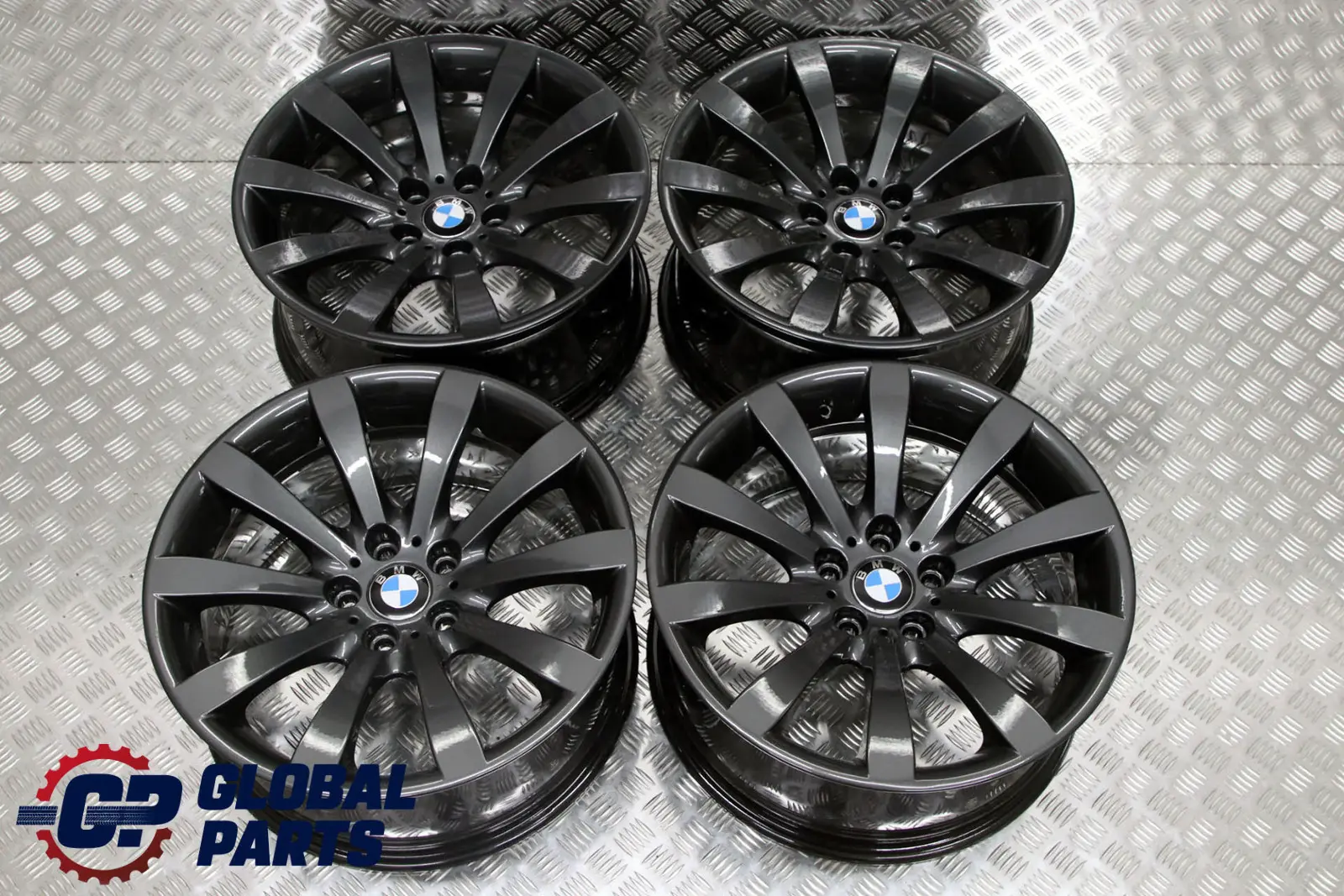 BMW 6 Series E63 E64 Grey Complete Set 4x Wheel Rim 19" 8,5J 9J Star Spoke 218
