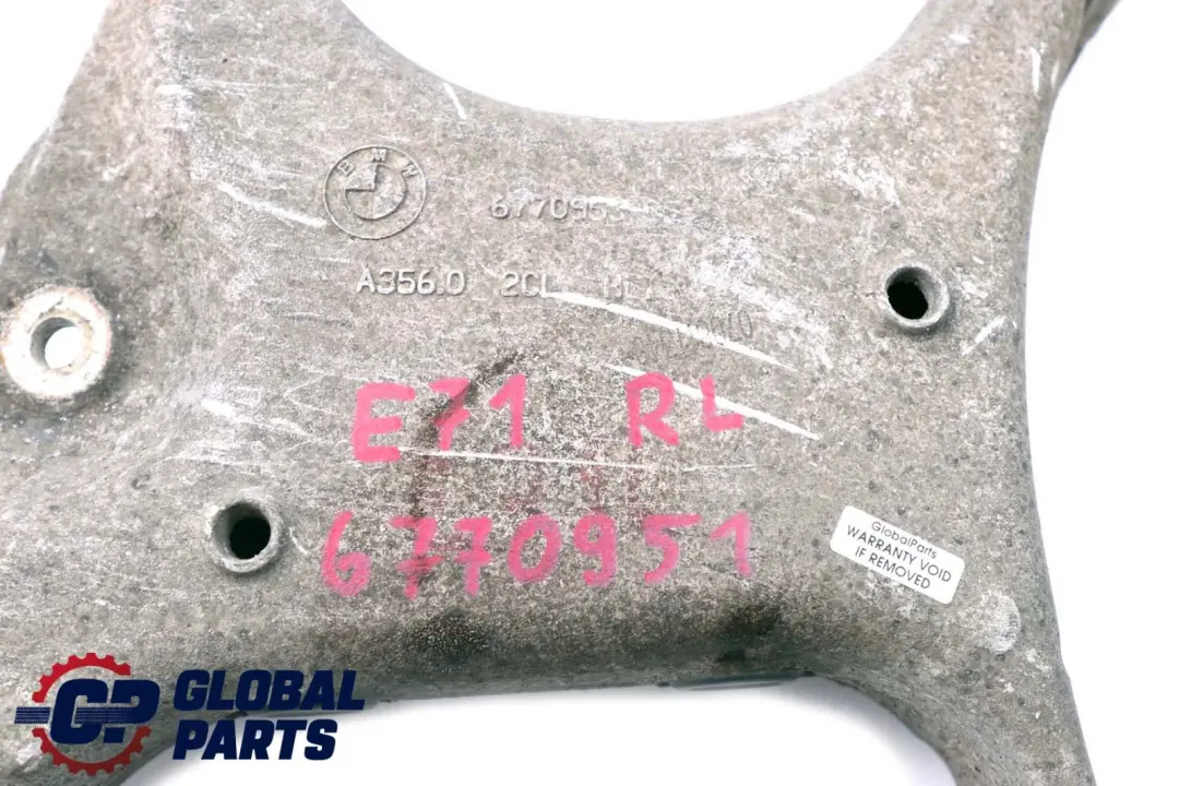 Trasero Izquierdo Rueda Soporte Pieza De Oscilación para BMW X5 X6 E70 E71 F15 F16 con número de pieza 6770951 BMW X5 X6 E70 E71 F15 F16 Trasero Izquierdo Rueda Soporte Pieza De Oscilación - SKU 6770951 - Número de pieza 6770951