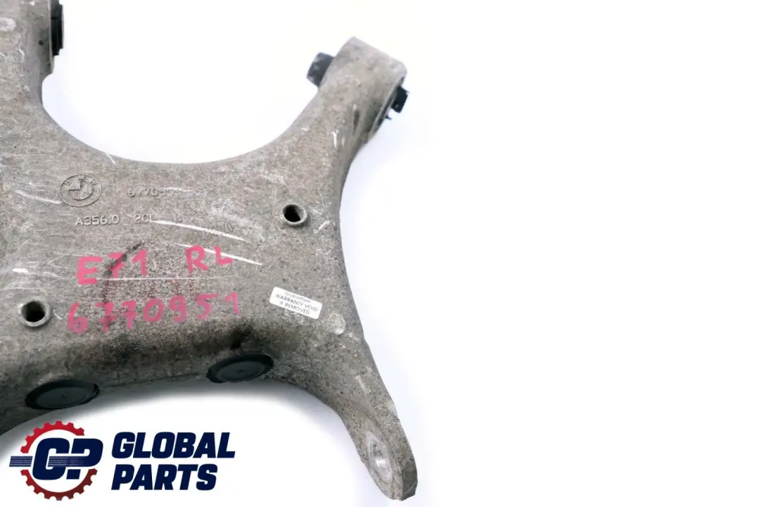 Posteriore Sinistro Portaruota Swing Part Axle Support per BMW X5 X6 E70 E71 F15 F16 con numero di parte 6770951 BMW X5 X6 E70 E71 F15 F16 Posteriore Sinistro Portaruota Swing Part Axle Support - SKU 6770951 - Numero di parte 6770951