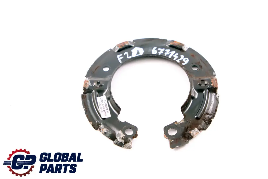 Hand Parking Brake Shoe Supporting Ring Plate to BMW 1 3 E87 E90 F20 F30 Rear with Part number 6771429 BMW 1 3 E87 E90 F20 F30 Rear Hand Parking Brake Shoe Supporting Ring Plate - SKU 6771429 - Part number 6771429