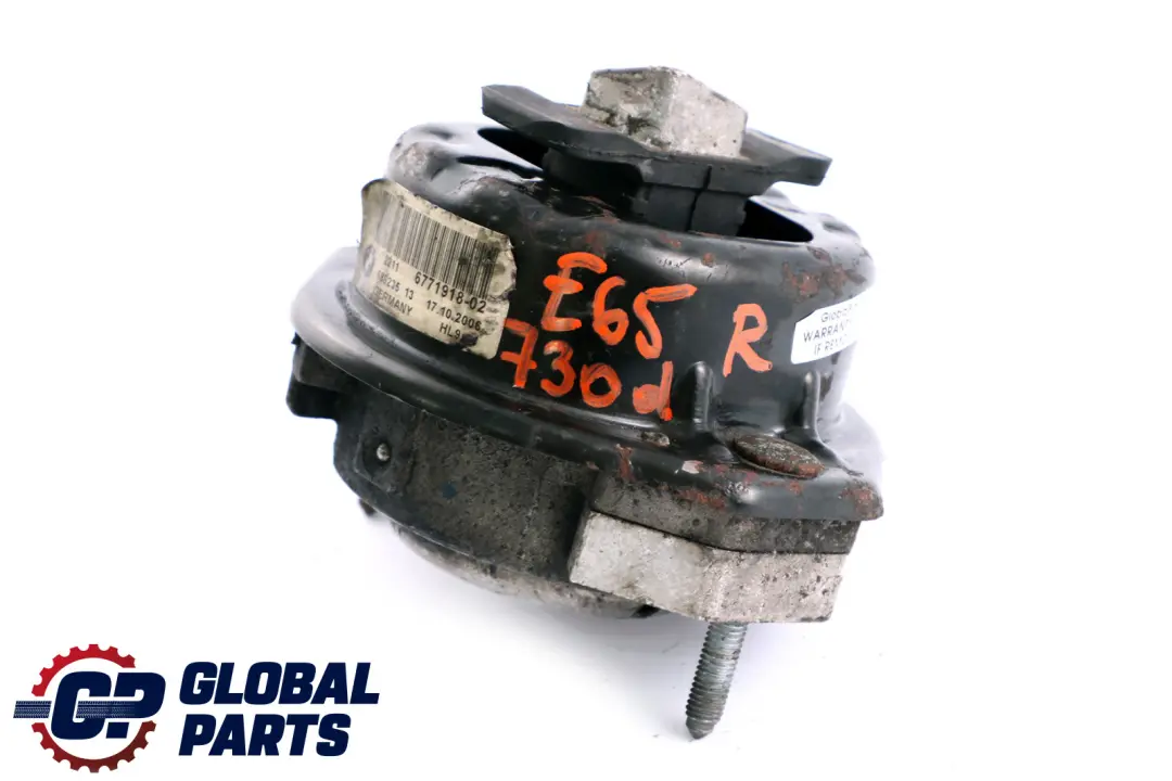 BMW E65 E66 730d M57N2 Diesel Montaje del Motor De Goma Derecha - SKU 6771918 - Número de pieza 6771918