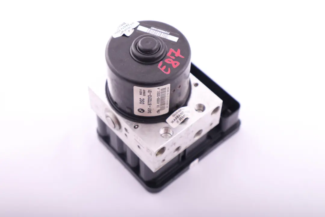 ABS DSC Steuergerät Hydraulikblock Hydroaggregat 6772214 für BMW E87 E90 E91 mit Teilenummer 6772213 BMW E87 E90 E91 ABS DSC Steuergerät Hydraulikblock Hydroaggregat 6772214 - SKU 6772213 - Teilenummer 6772213