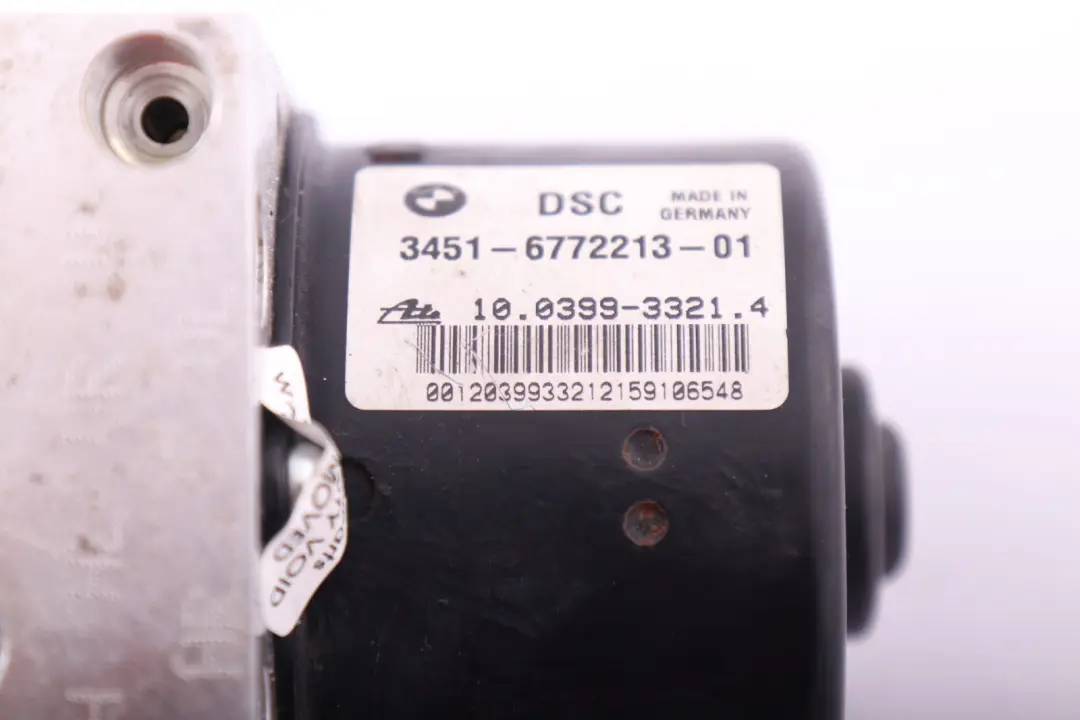 BMW 1 3 Serie E87 E90 E91 ABS DSC MODULE POMPE ECU Unite Hydro 6772214 - SKU 6772213 - Numéro de pièce 6772213