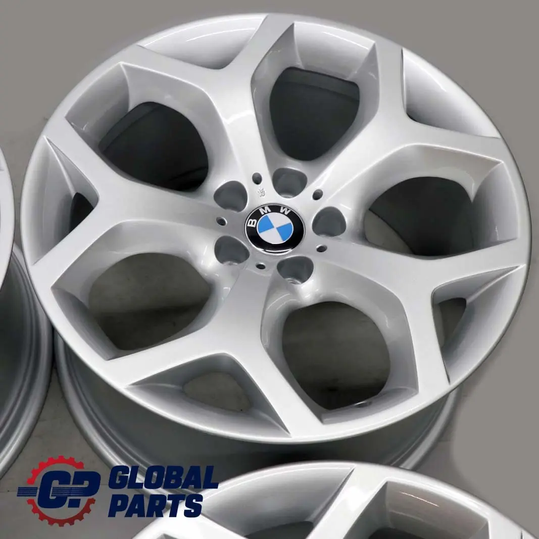 BMW X5 E70 Silver Complete Set 4x Alloy Wheel Rim 20" 10J 11J ET:40 Y-Spoke 214 - SKU 6772249/6772250 - Part number 6772249 / 6772250