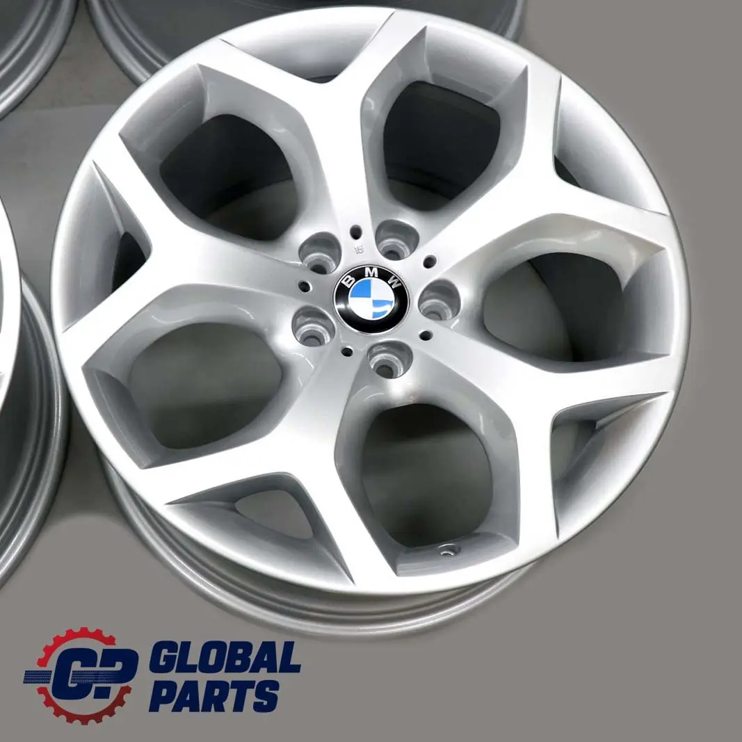 BMW X5 E70 Silver Complete Set 4x Alloy Wheel Rim 20" 10J 11J ET:40 Y-Spoke 214 - SKU 6772249/6772250 - Part number 6772249 / 6772250