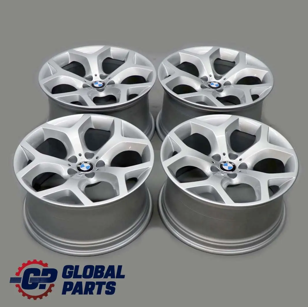 BMW X5 E70 Silver Complete Set 4x Alloy Wheel Rim 20" 10J 11J ET:40 Y-Spoke 214