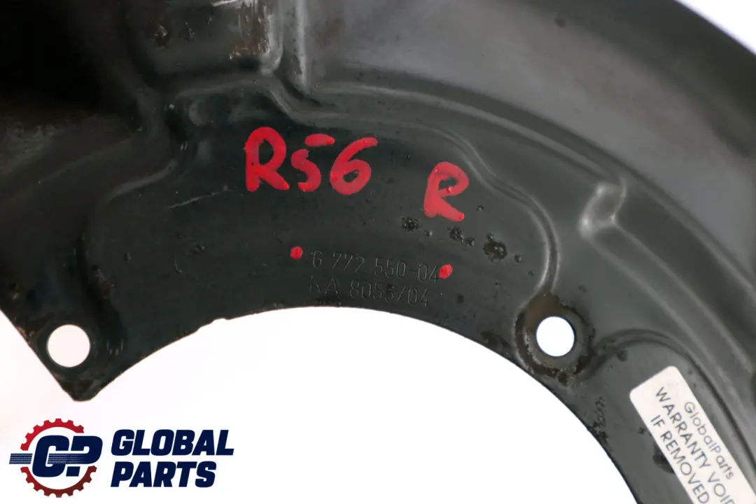 Protection Cover Plate Brake Disc Front Right O/S to Mini Cooper R56 R57 LCI with Part number 6772550 Mini Cooper R56 R57 LCI Protection Cover Plate Brake Disc Front Right O/S - SKU 6772550 - Part number 6772550