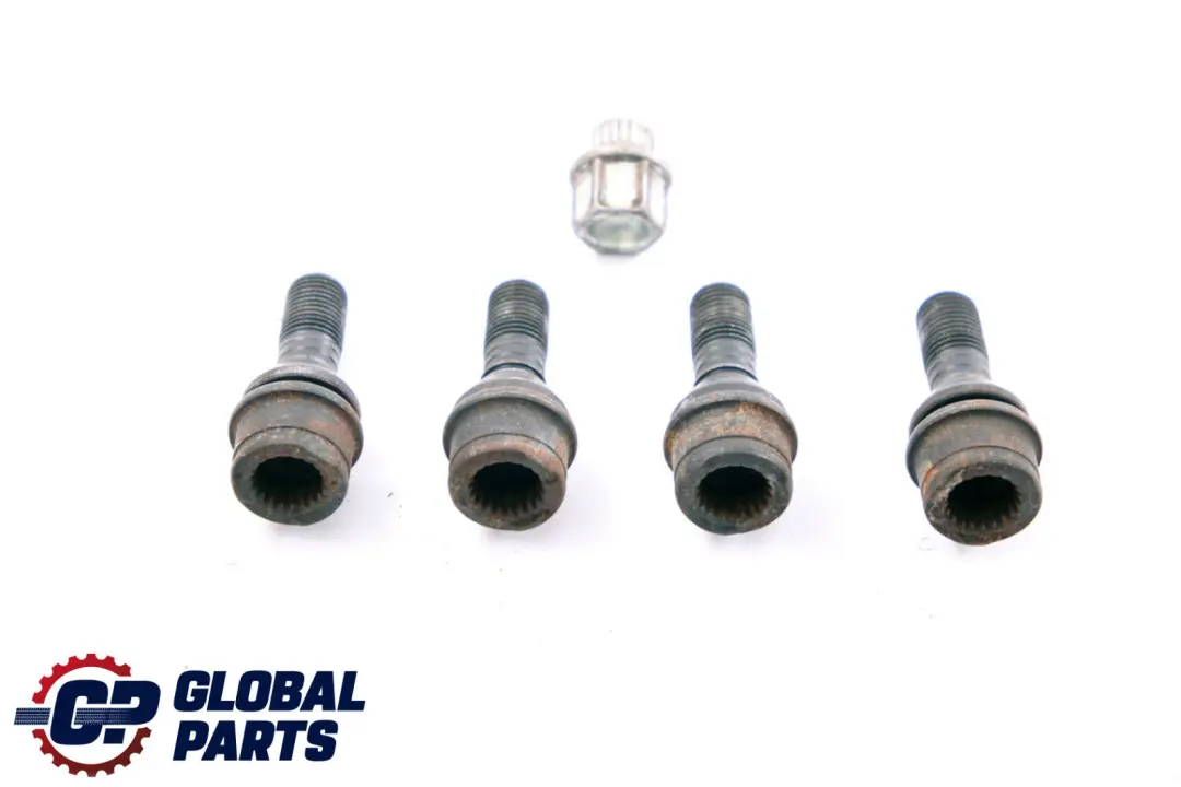 BMW X5 Series E53 Set Of Four Wheel Bolt Black With Adapter Security Nut - SKU 6773191 - Part number 6773191