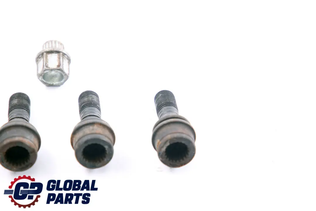 BMW X5 Series E53 Set Of Four Wheel Bolt Black With Adapter Security Nut - SKU 6773191 - Part number 6773191