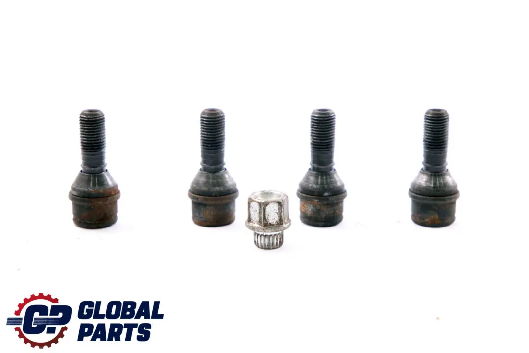 BMW X5 Series E53 Set Of Four Wheel Bolt Black With Adapter Security Nut - SKU 6773191 - Part number 6773191