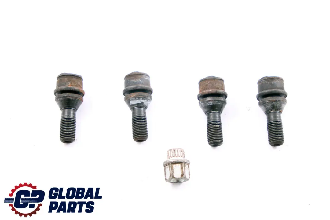 BMW X5 Series E53 Set Of Four Wheel Bolt Black With Adapter Security Nut - SKU 6773191 - Part number 6773191