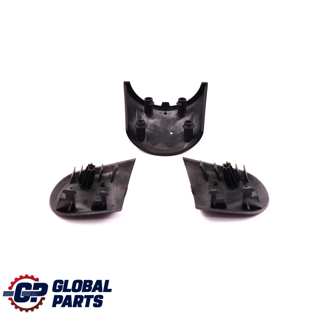 Steering Wheel Three Spoke Cover Trim Set Black to Mini Cooper One R55 R56 Sport with Part number 6773637 Mini Cooper One R55 R56 Sport Steering Wheel Three Spoke Cover Trim Set Black - SKU 6773637 - Part number 6773637