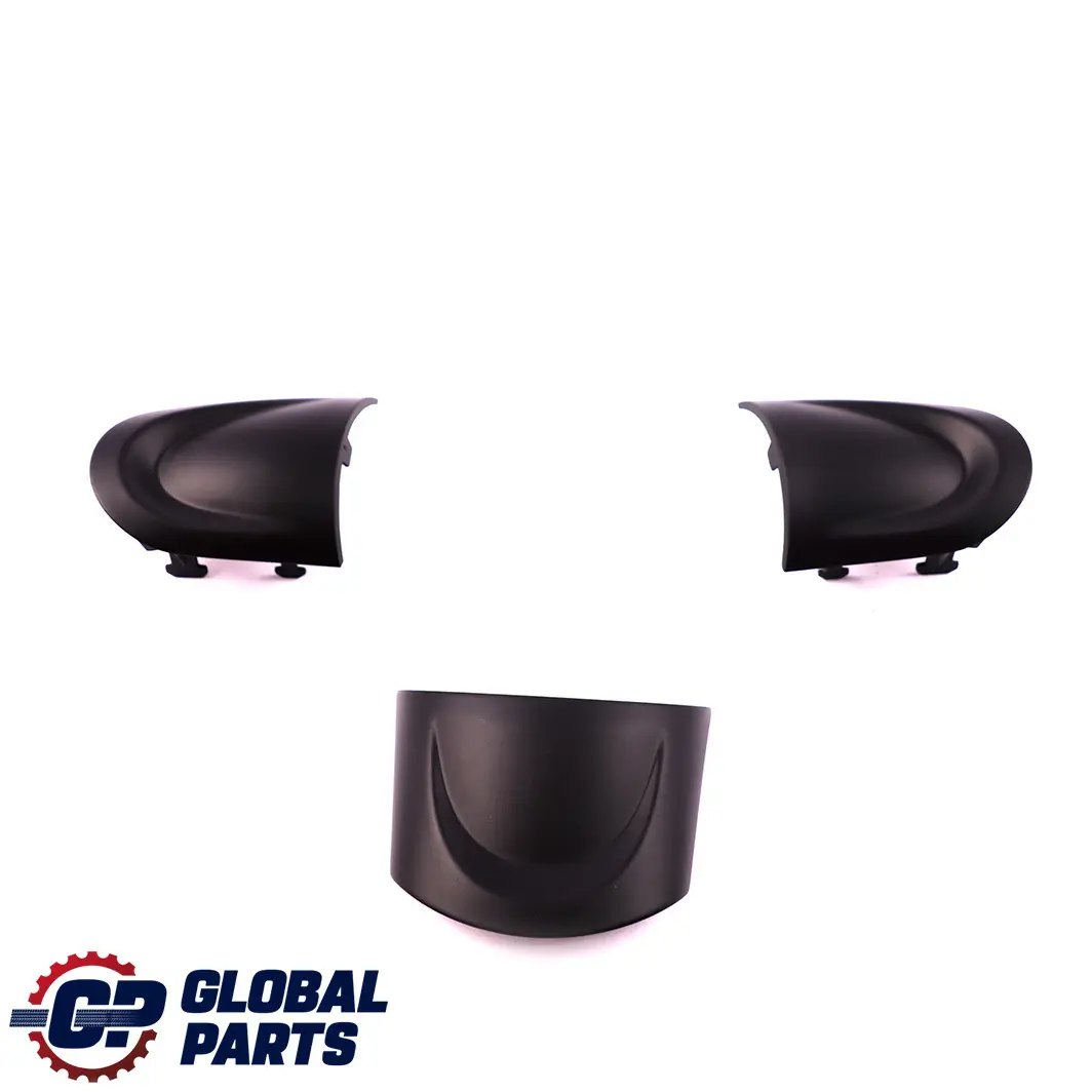 Steering Wheel Three Spoke Cover Trim Set Black to Mini Cooper One R55 R56 Sport with Part number 6773637 Mini Cooper One R55 R56 Sport Steering Wheel Three Spoke Cover Trim Set Black - SKU 6773637 - Part number 6773637