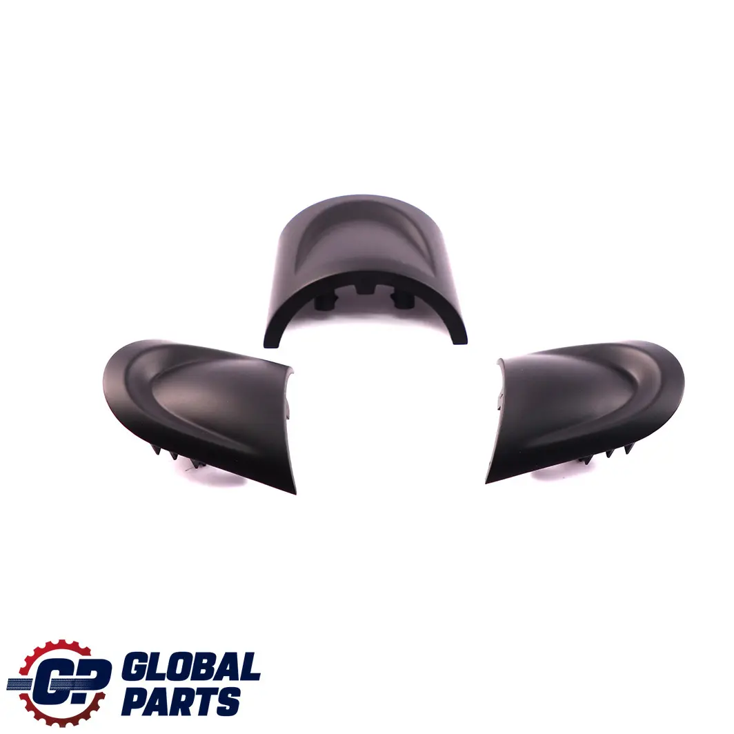 Steering Wheel Three Spoke Cover Trim Set Black to Mini Cooper One R55 R56 Sport with Part number 6773637 Mini Cooper One R55 R56 Sport Steering Wheel Three Spoke Cover Trim Set Black - SKU 6773637 - Part number 6773637