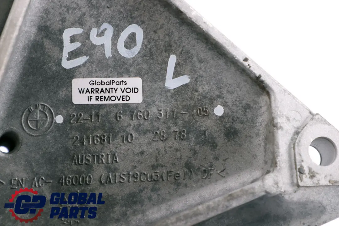 Supporto Motore Sinistro N/S 6760311 per BMW SERIE 3 E90 E91 E92 E93 con numero di parte 6773839 BMW SERIE 3 E90 E91 E92 E93 Supporto Motore Sinistro N/S 6760311 - SKU 6773839 - Numero di parte 6773839