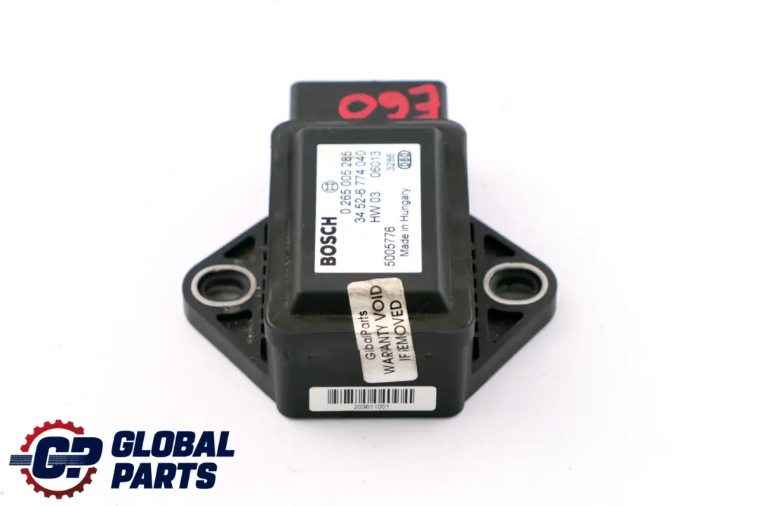 Servolenkung Geschwindigkeits Sensor für BMW X3 E53 E60 E61 E64 E65 X5 E83 mit Teilenummer 6774040 BMW X3 E53 E60 E61 E64 E65 X5 E83 Servolenkung Geschwindigkeits Sensor - SKU 6774040 - Teilenummer 6774040