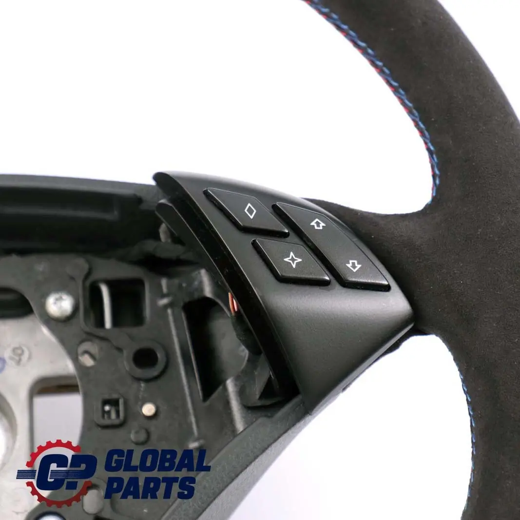 Leather / Alcantara Steering Wheel Black Threads to BMW E60 E61 LCI Black NEW with Part number 6774456 BMW E60 E61 LCI Black NEW Leather / Alcantara Steering Wheel Black Threads - SKU 6774456-3 - Part number 6774456