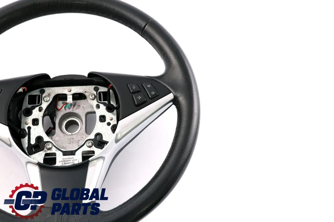 BMW 5 6 Reihe E60 E61 E63 E64 Schwarzes Leder-Sportlenkrad Schwarz Black - SKU 6774458-1 - Teilenummer 6774458