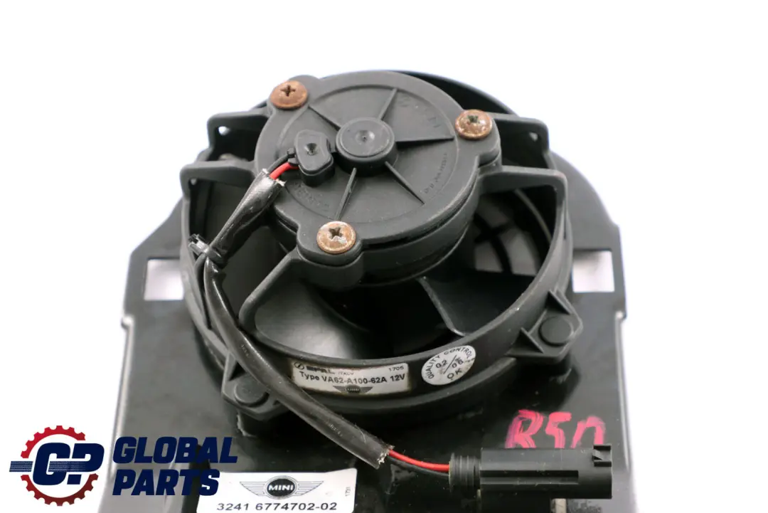 Fan With Protecting Grille Power Steering Pump to Mini R50 R52 R53 with Part number 6774702 Mini R50 R52 R53 Fan With Protecting Grille Power Steering Pump - SKU 6774702 - Part number 6774702