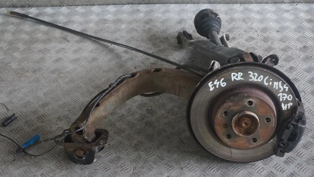 320Ci M54 Rear Right O/S Suspension Leg Brake Wheel Hub Axle to BMW 3 E46 Cabrio with Part number 6774778 BMW 3 E46 Cabrio 320Ci M54 Rear Right O/S Suspension Leg Brake Wheel Hub Axle - SKU 6774778-1 - Part number 6774778