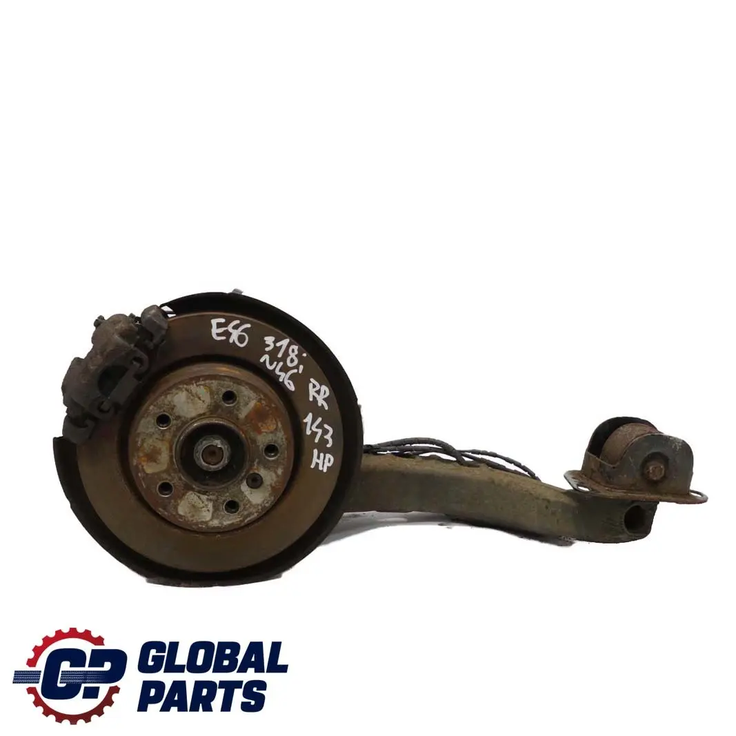 BMW 3 E46 318i N46 Rear Right O/S Suspension Leg Brake Disc Wheel Hub Axle