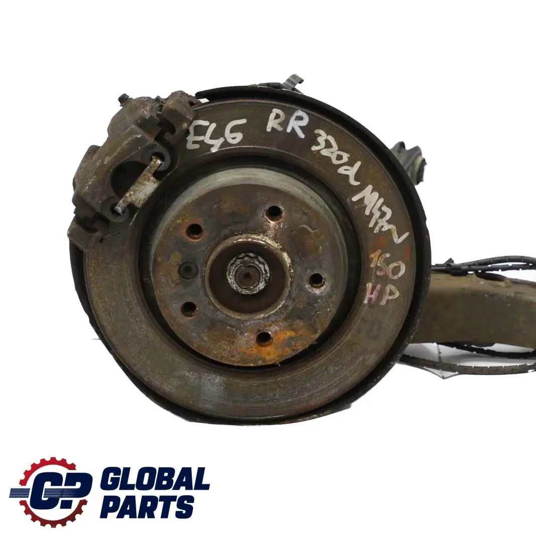 BMW E46 320d M47N trasera derecha Suspension Pierna Disco De Freno Rueda Eje Hub - SKU 6774778-4 - Número de pieza 6774778